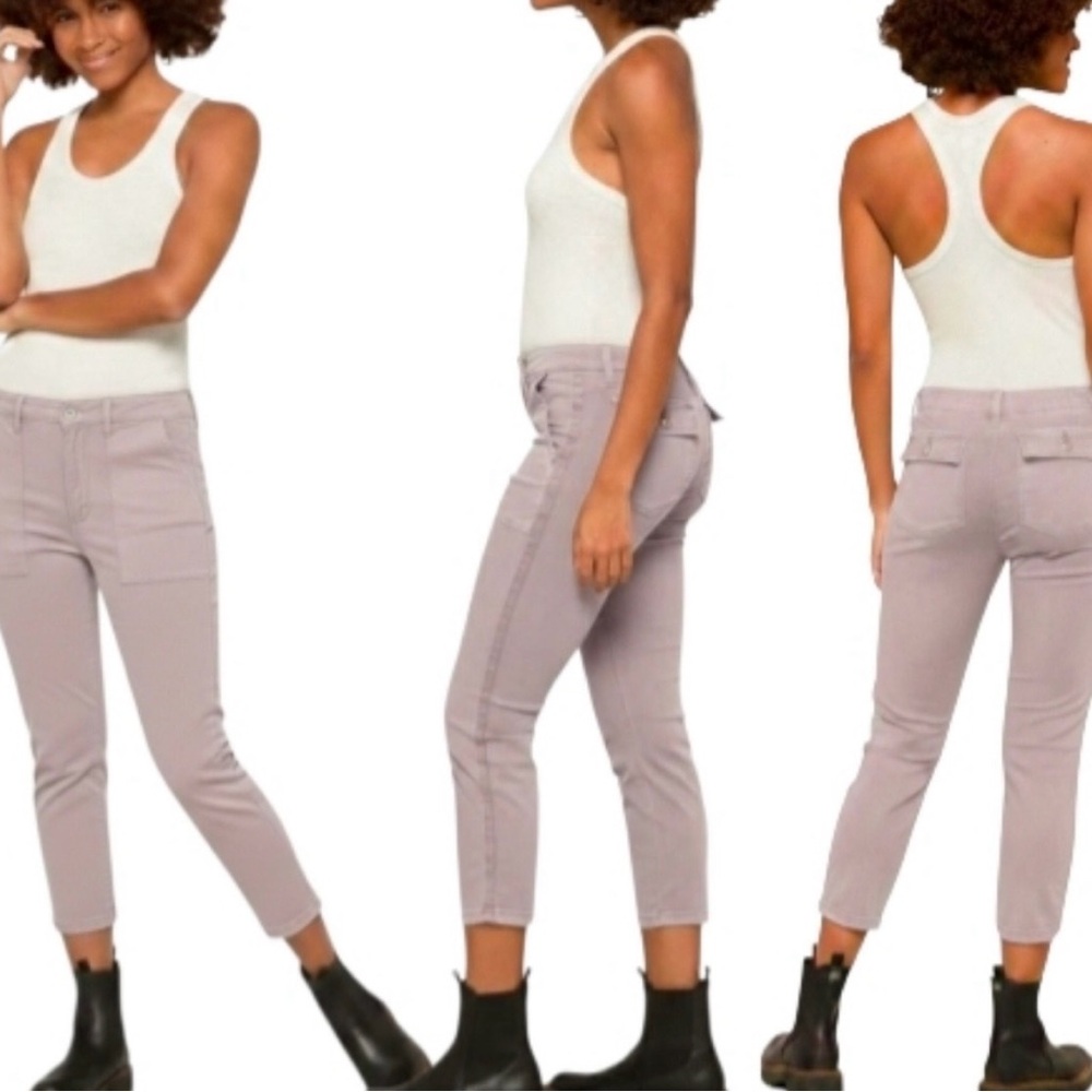 Pistola Mara neutral twill utility pants 28 Gorpcore Straight leg Tab waistband